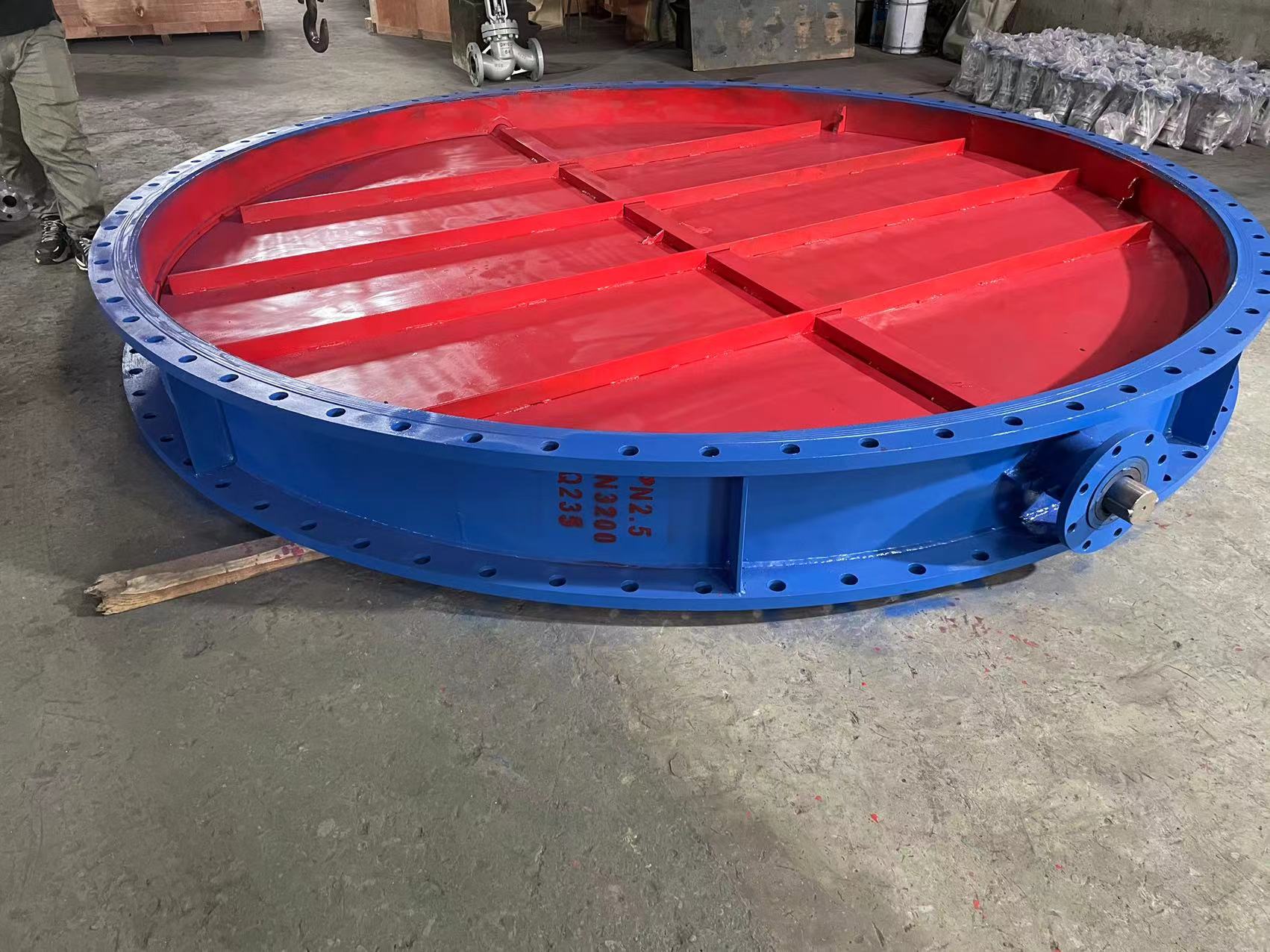 D641W大口徑氣動通風(fēng)蝶閥 DN2200 D641W大口徑氣動通風(fēng)蝶閥 DN2200