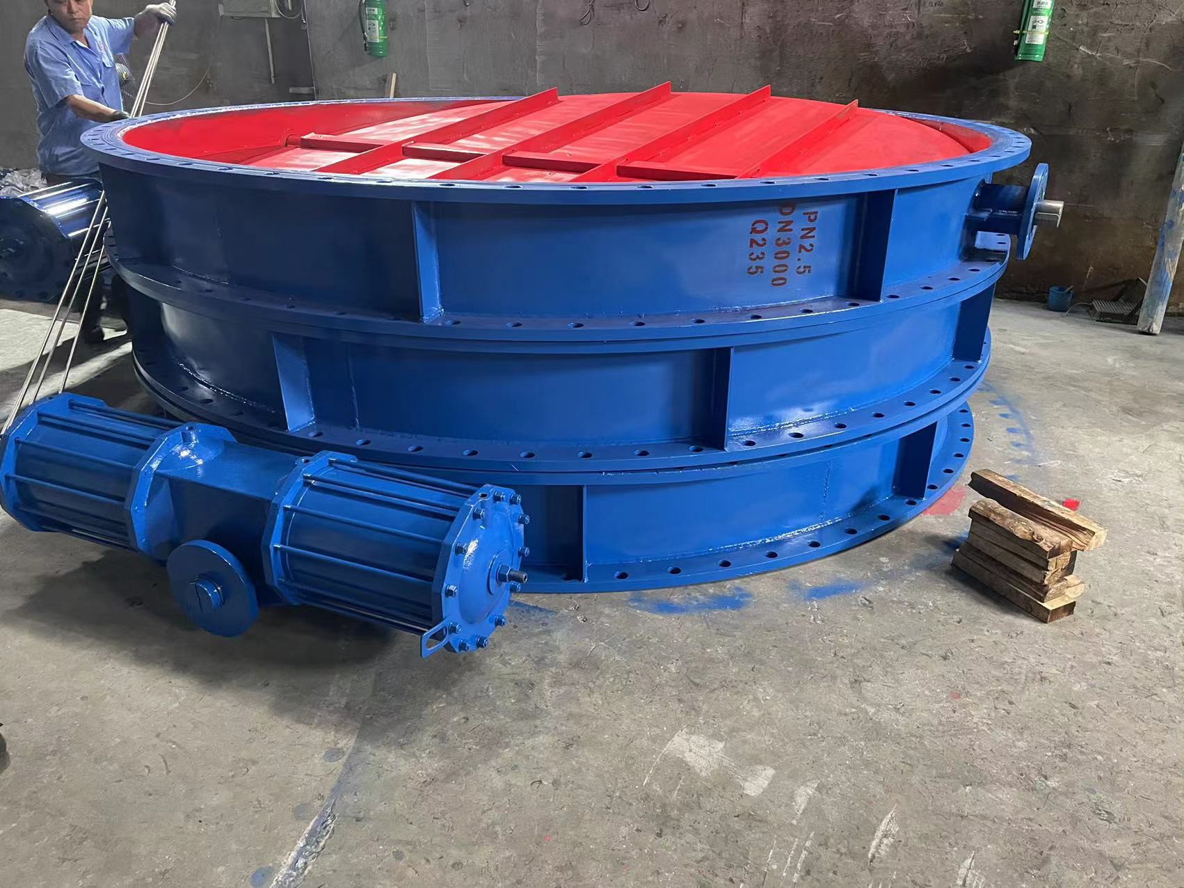 D641W大口徑氣動通風(fēng)蝶閥 DN3000 D641W大口徑氣動通風(fēng)蝶閥 DN3000